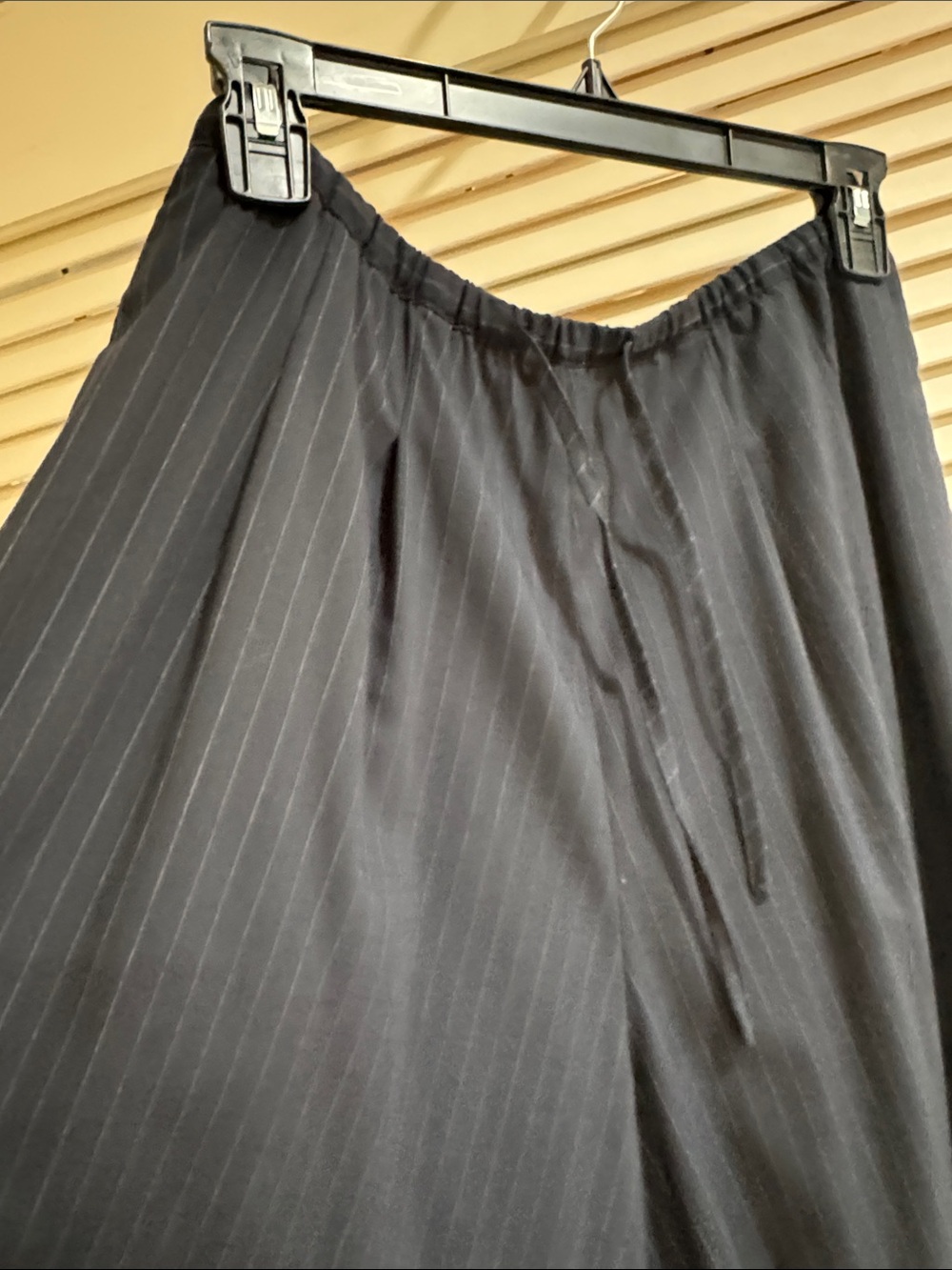 Zara Women's ZW Collection Limited Edition Navy Pinstripe Balloon pants - Picture 2 of 6